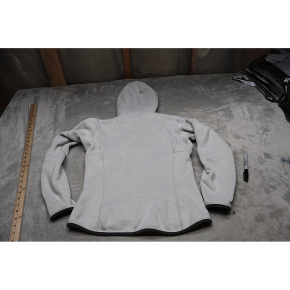 Arcteryx Jacket Womens Small White Knit Hooded Full Zip Casual Outdoor Hiking - Picture 9 of 13
